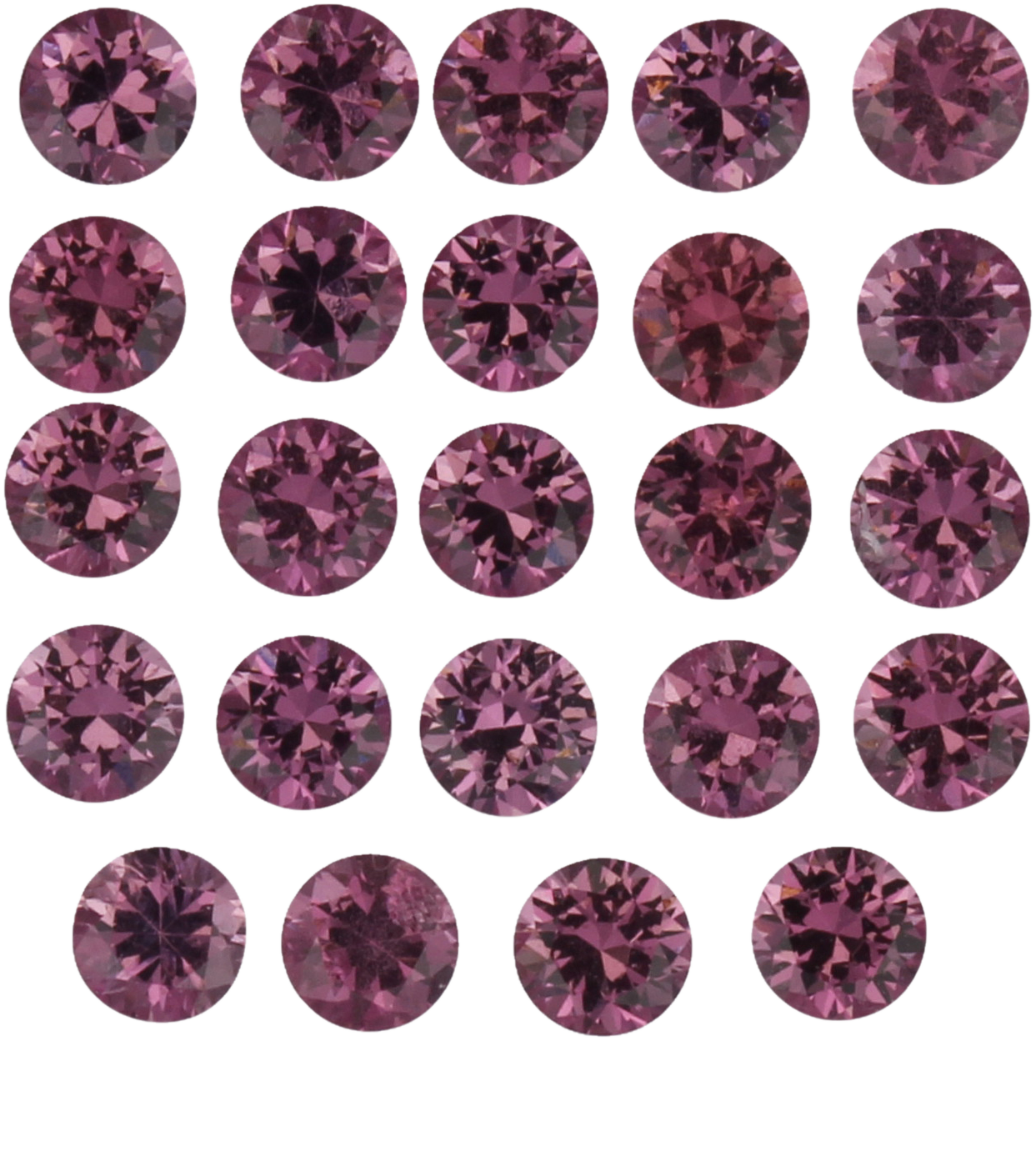 3mm Round Magenta Garnet