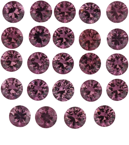 3mm Round Magenta Garnet