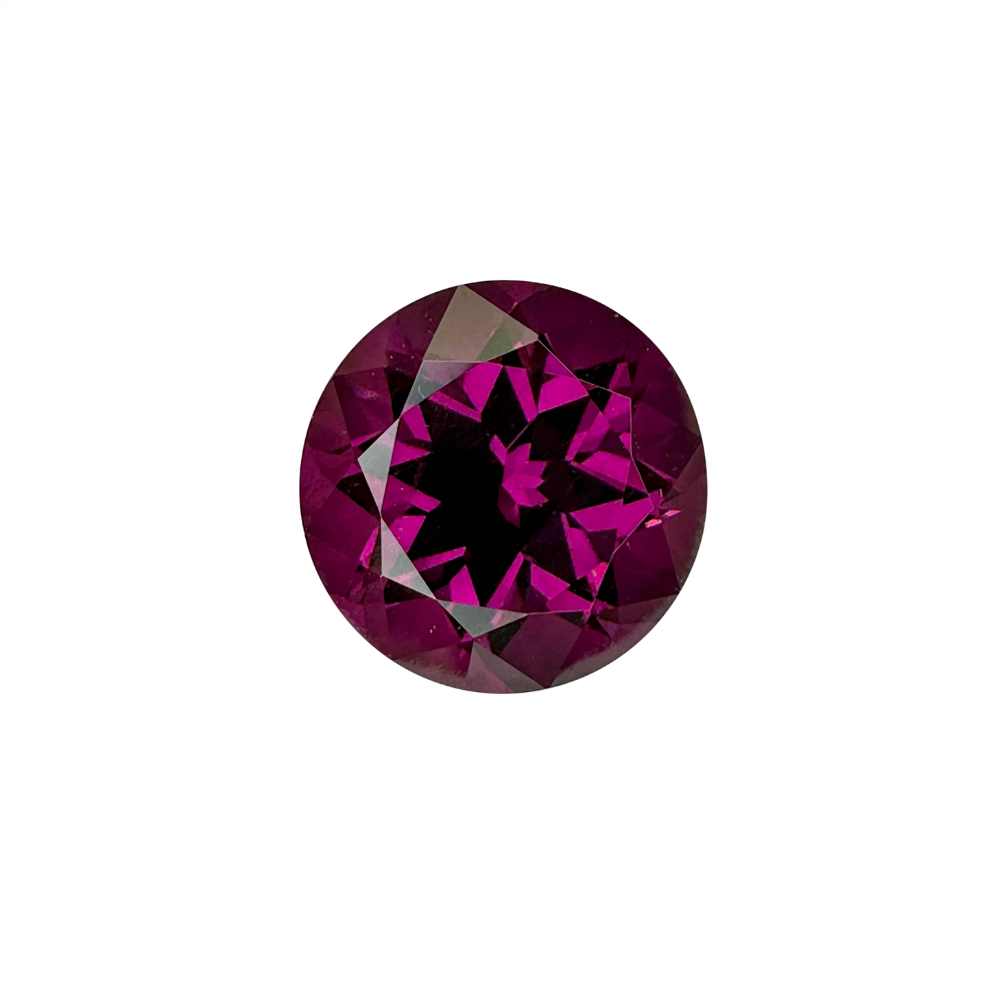 6.03ct Round Magenta Garnet
