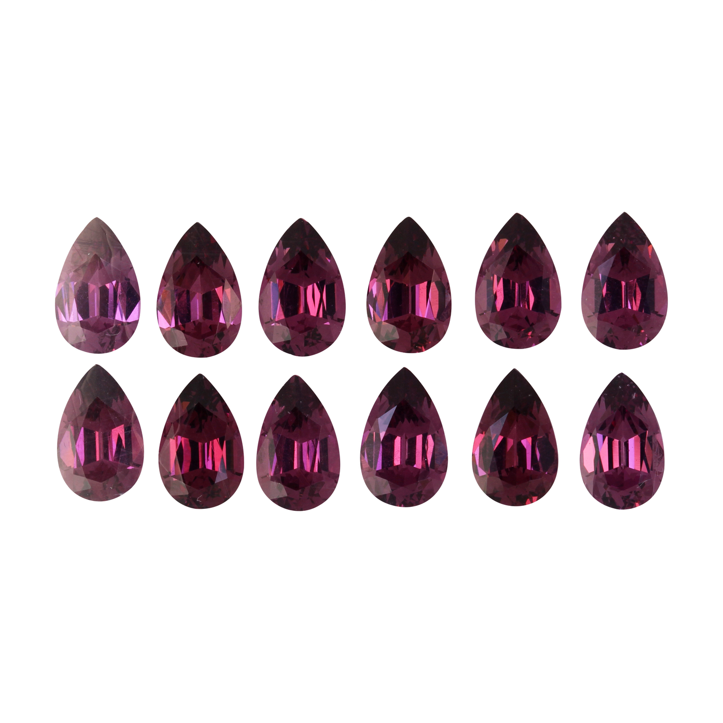8x5mm Pear Shape Magenta Garnet