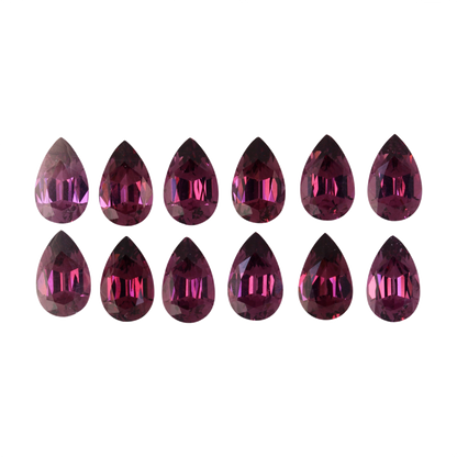 8x5mm Pear Shape Magenta Garnet