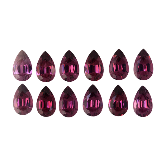 8x5mm Pear Shape Magenta Garnet