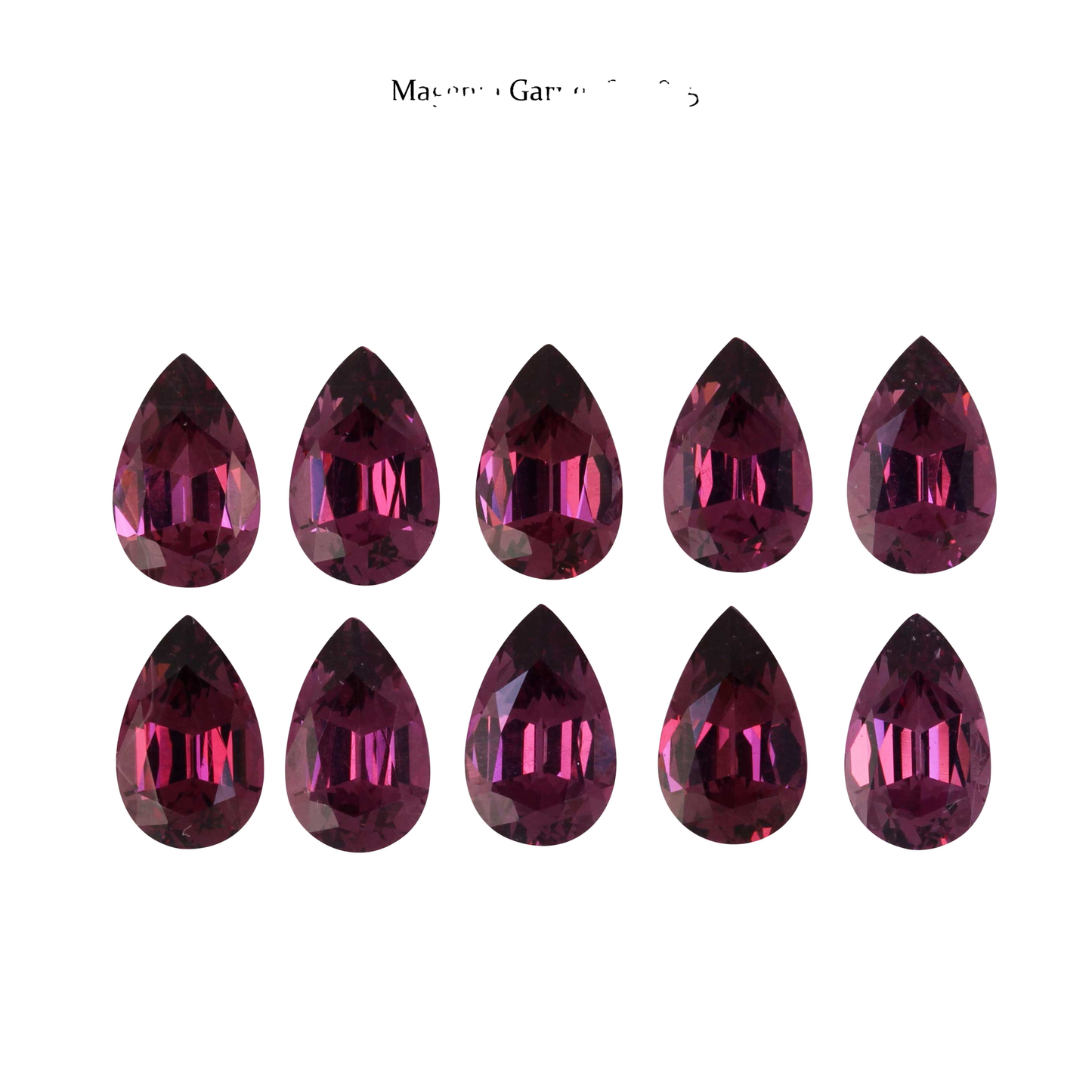 8x5mm Pear Shape Magenta Garnet