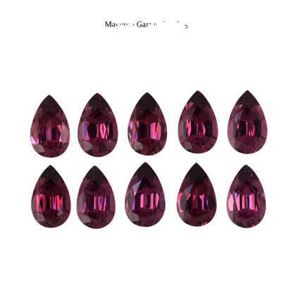 8x5mm Pear Shape Magenta Garnet
