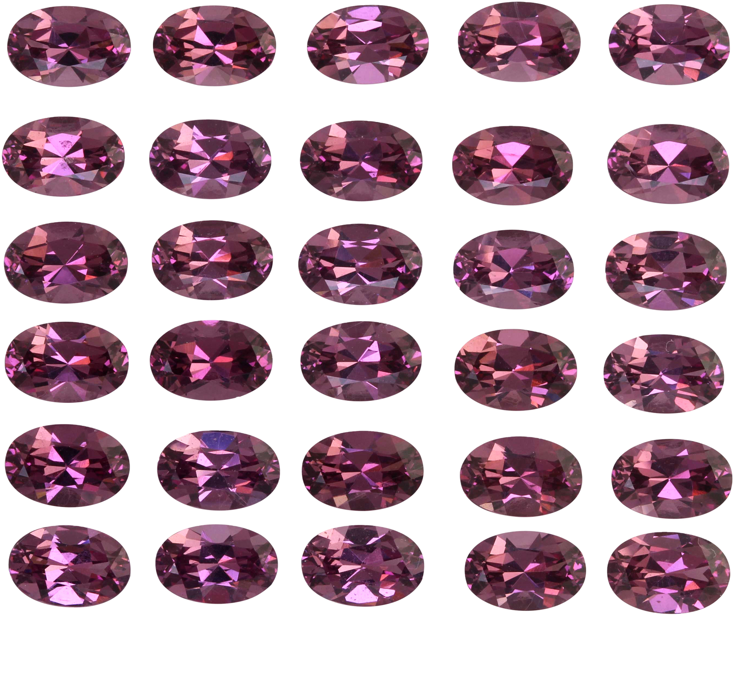 6x4mm Oval Magenta Garnet