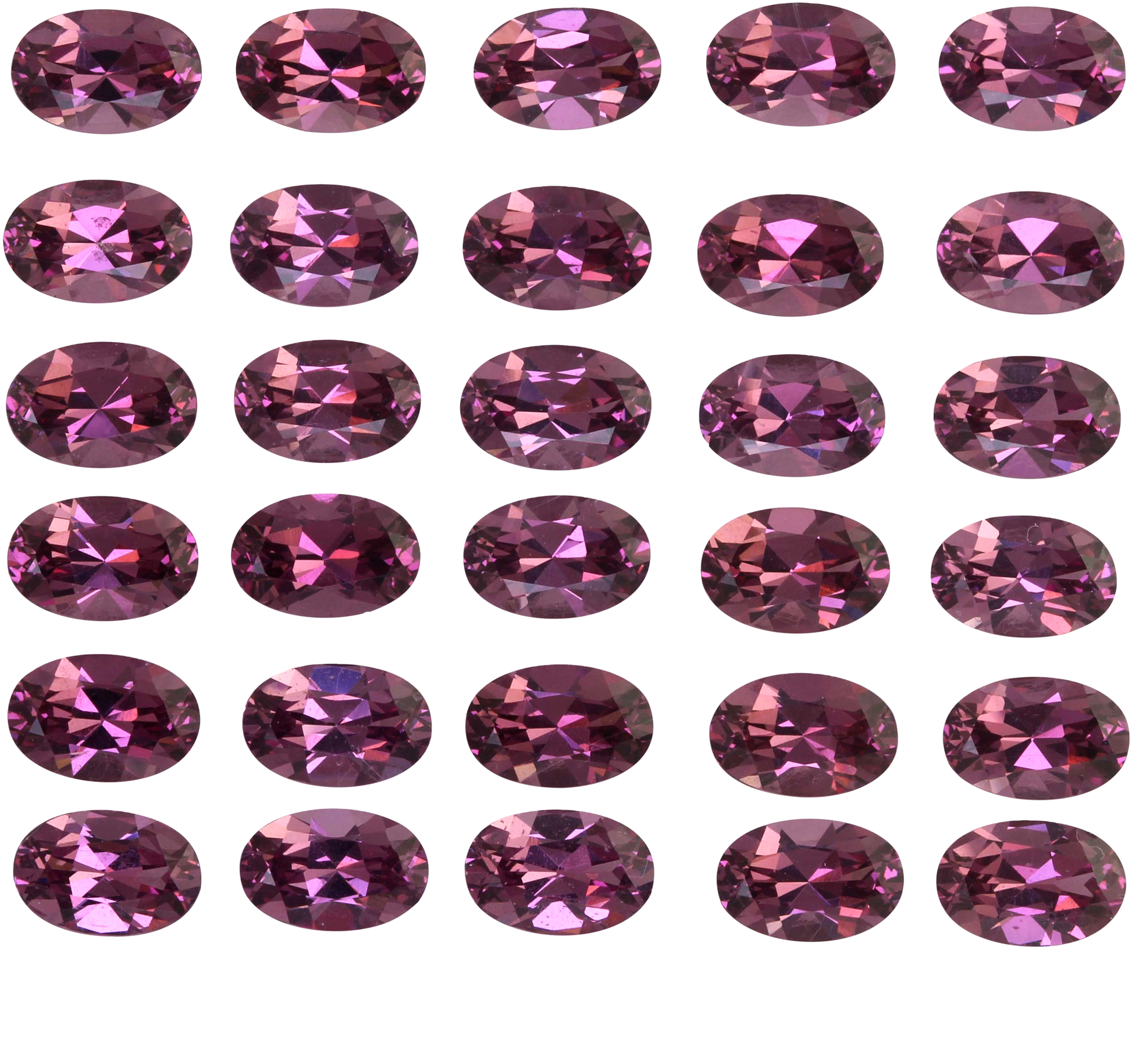 6x4mm Oval Magenta Garnet