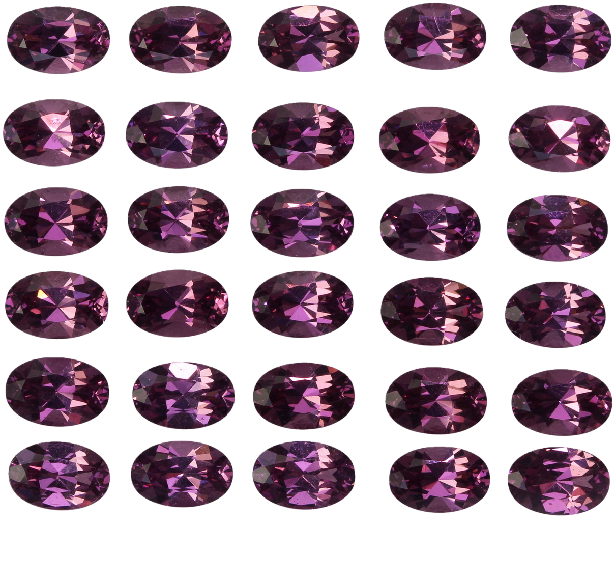6x4mm Oval Magenta Garnet