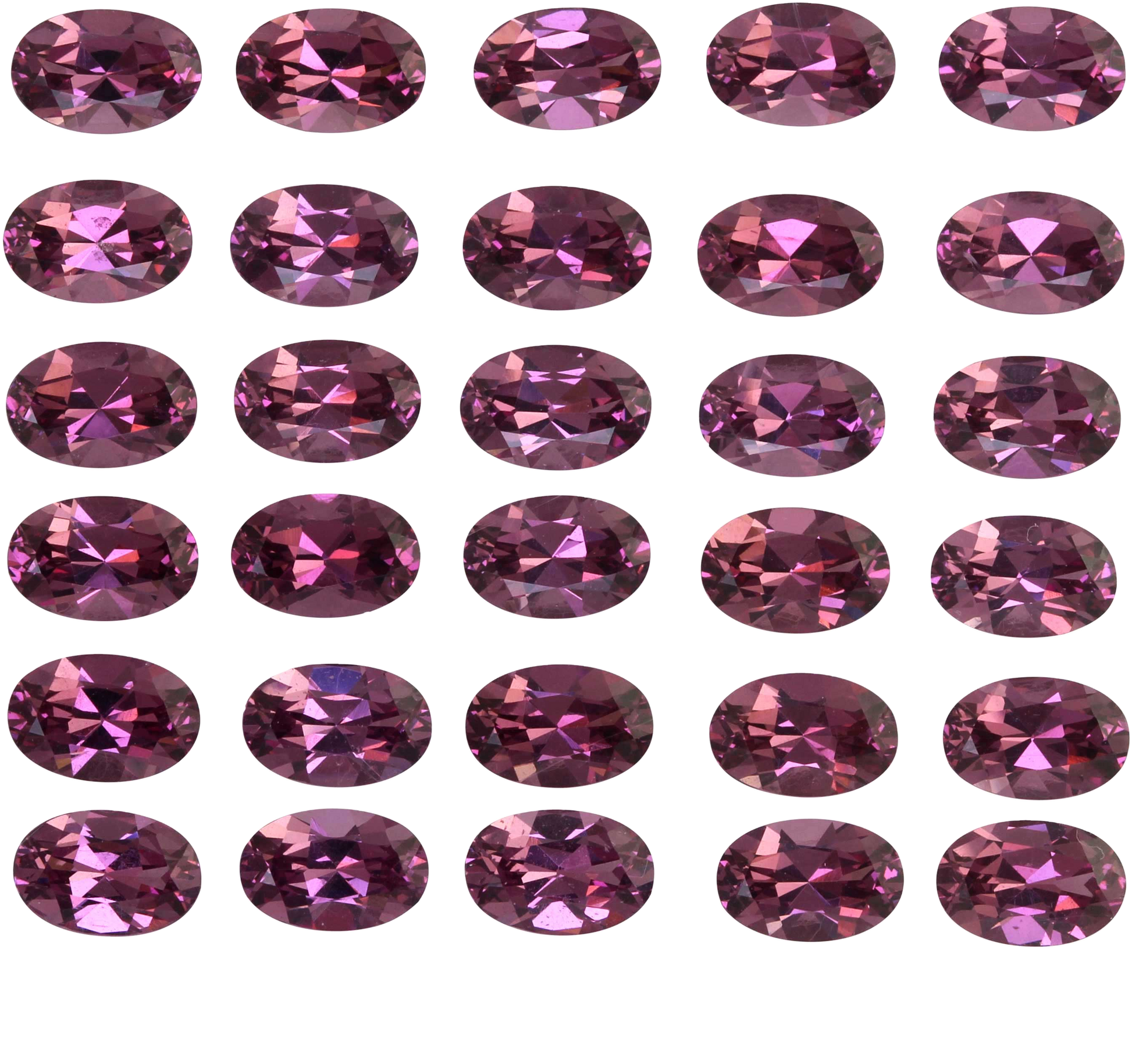 6x4mm Oval Magenta Garnet