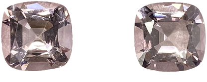 10mm Cushion Pink Morganite Pair