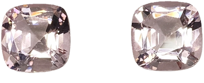 10mm Cushion Pink Morganite Pair