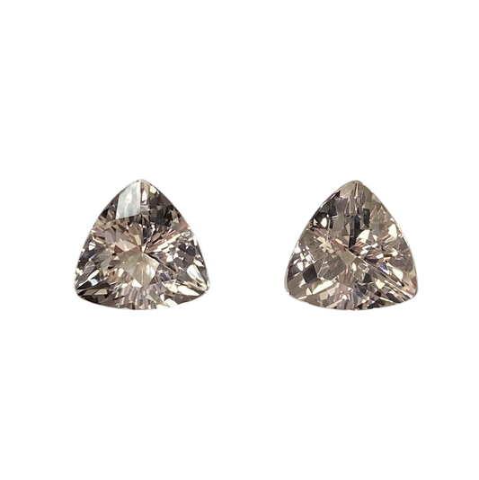 11mm Trillion Peach Morganite Pair