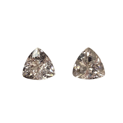 11mm Trillion Peach Morganite Pair