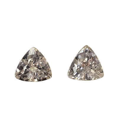 13mm Trillion Peach Morganite Pair