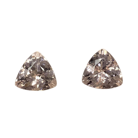 11mm Trillion Peach Morganite Pair