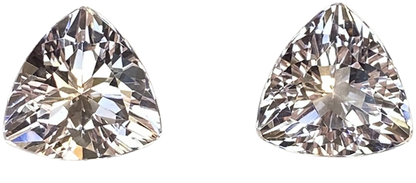 11mm Trillion Peach Morganite Pair