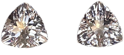 11mm Trillion Peach Morganite Pair