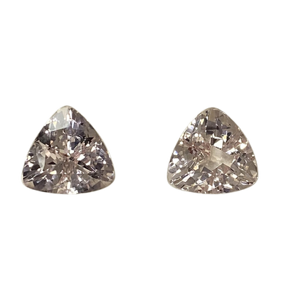 11mm Trillion Peach Morganite Pair