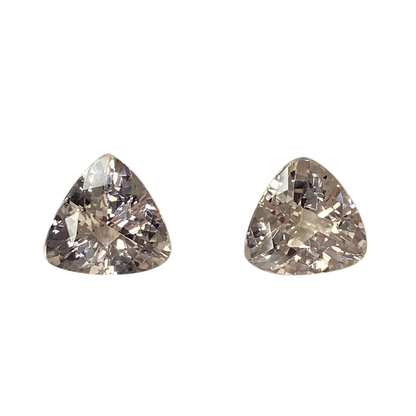 11mm Trillion Peach Morganite Pair