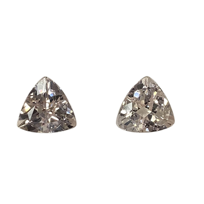 10mm Trillion Peach Morganite Pair