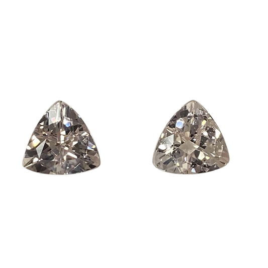 10mm Trillion Peach Morganite Pair