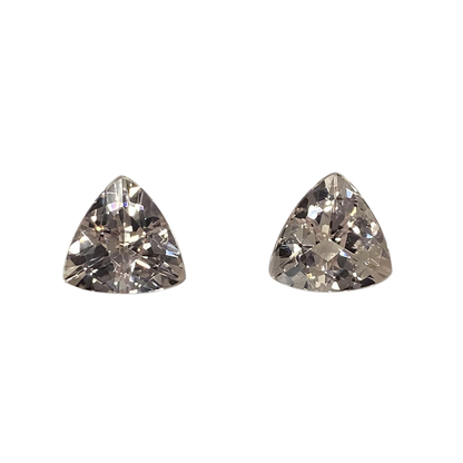 10mm Trillion Peach Morganite Pair