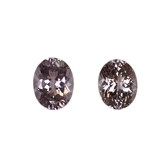 9x7mm Oval Very Light Pink Tourmaline Pair