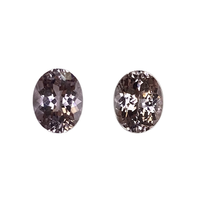 9x7mm Oval Very Light Pink Tourmaline Pair