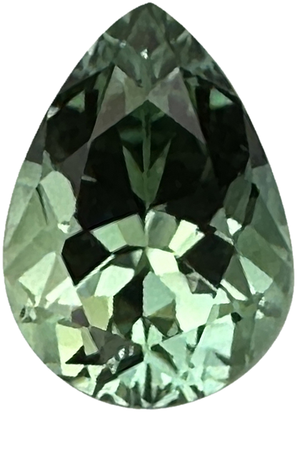 2.9ct  Pear Shape Mint Green Tourmaline