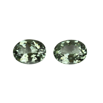 8x6mm Oval Mint Green Tourmaline Pair