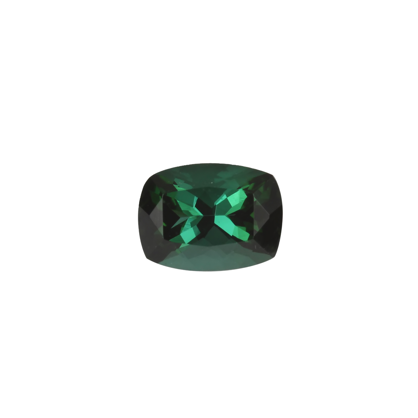 7.9x5.9mm Cushion Deep Blue-Green Tourmaline