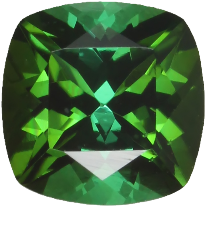 7mm Cushion Medium Blue-Green Tourmaline