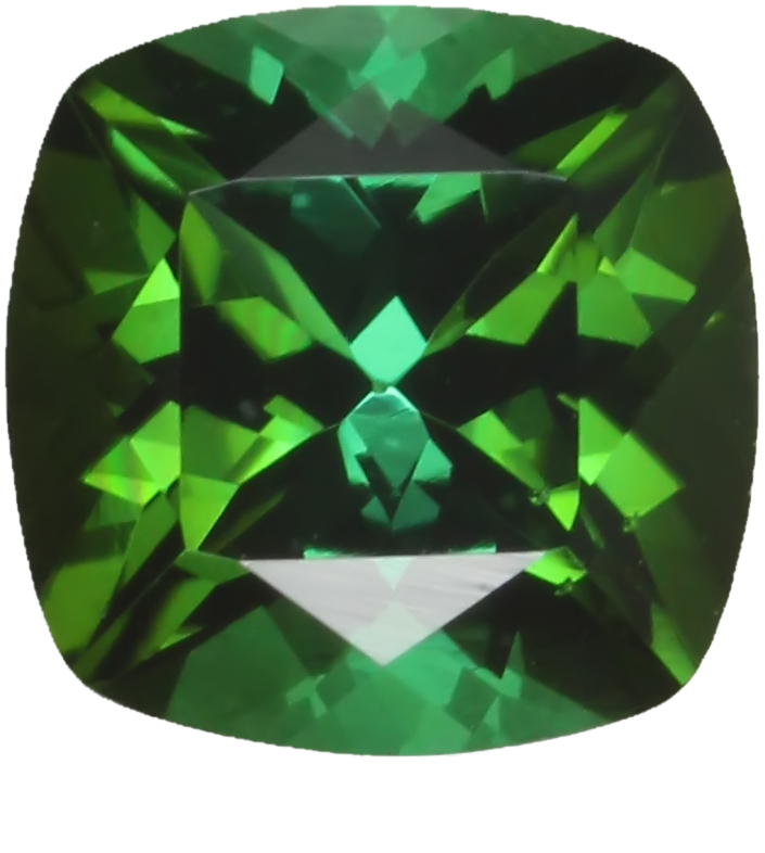 7mm Cushion Medium Blue-Green Tourmaline