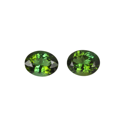 9x7mm Oval Mint Green Tourmaline Pair