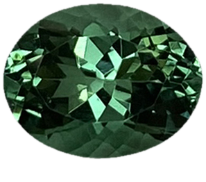 9x7mm Oval Medium Blue-Green Tourmaline