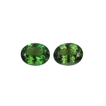 9x7mm Oval Mint Green Tourmaline Pair
