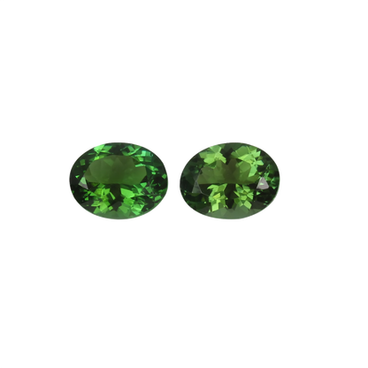 9x7mm Oval Mint Green Tourmaline Pair