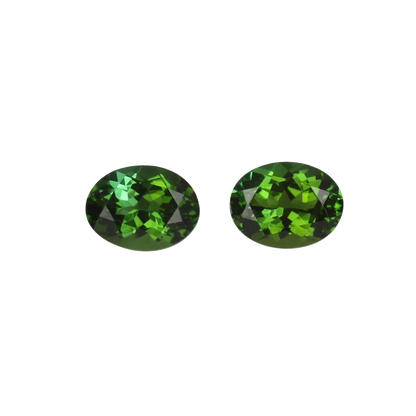 8x6mm Oval Mint Green Tourmaline Pair