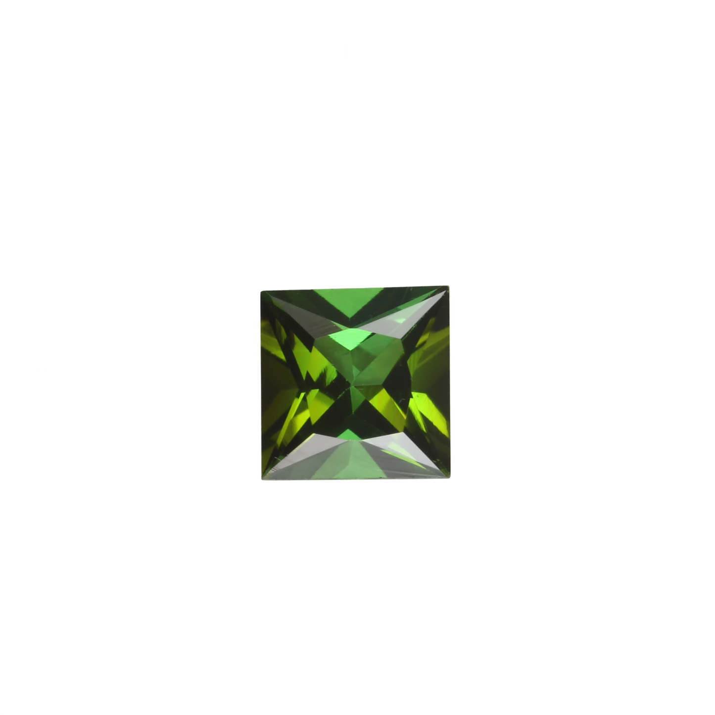 6.5mm Princess Cut Mint Green Tourmaline