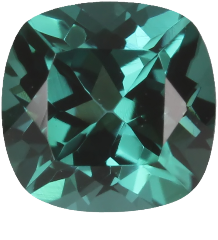 6mm Cushion Medium Blue Tourmaline