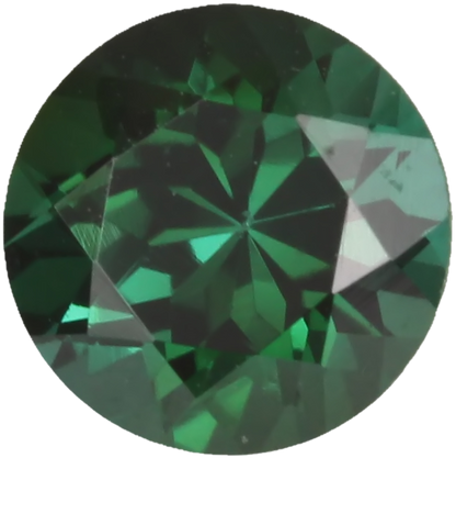 6.9mm Round Deep Blue-Green Tourmaline
