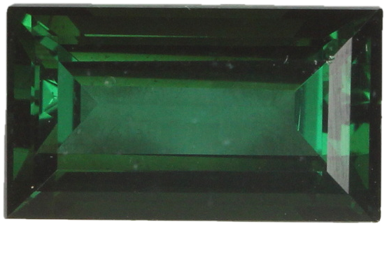 3.8ct Baguette Deep Green Tourmaline