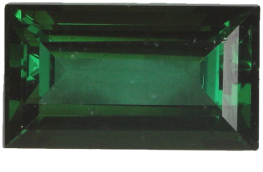 3.8ct Baguette Deep Green Tourmaline