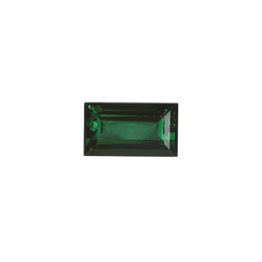 3.8ct Baguette Deep Green Tourmaline