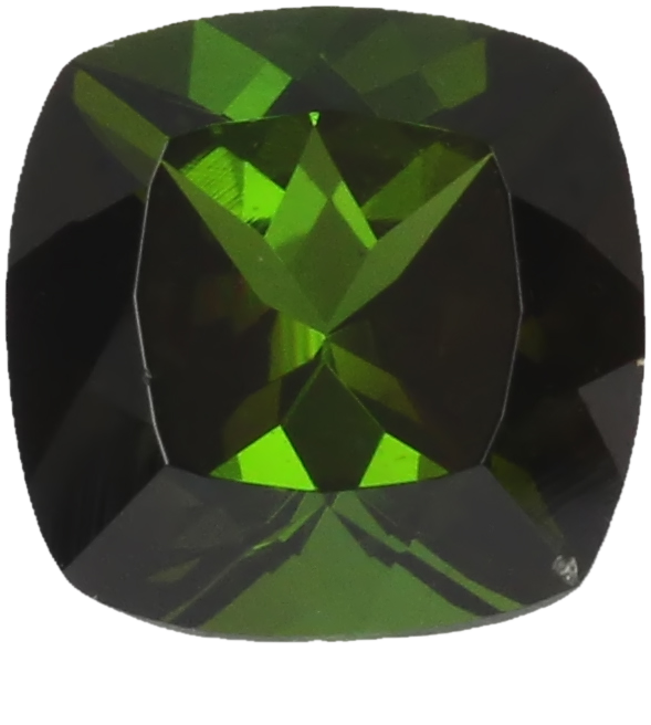 5.31ct Cushion Deep Green Tourmaline