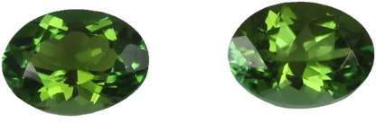 7x5mm Oval Mint Green Tourmaline Pair