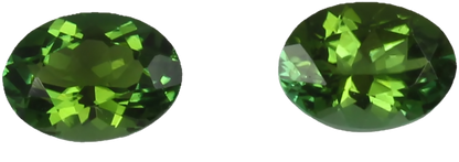 7x5mm Oval Mint Green Tourmaline Pair