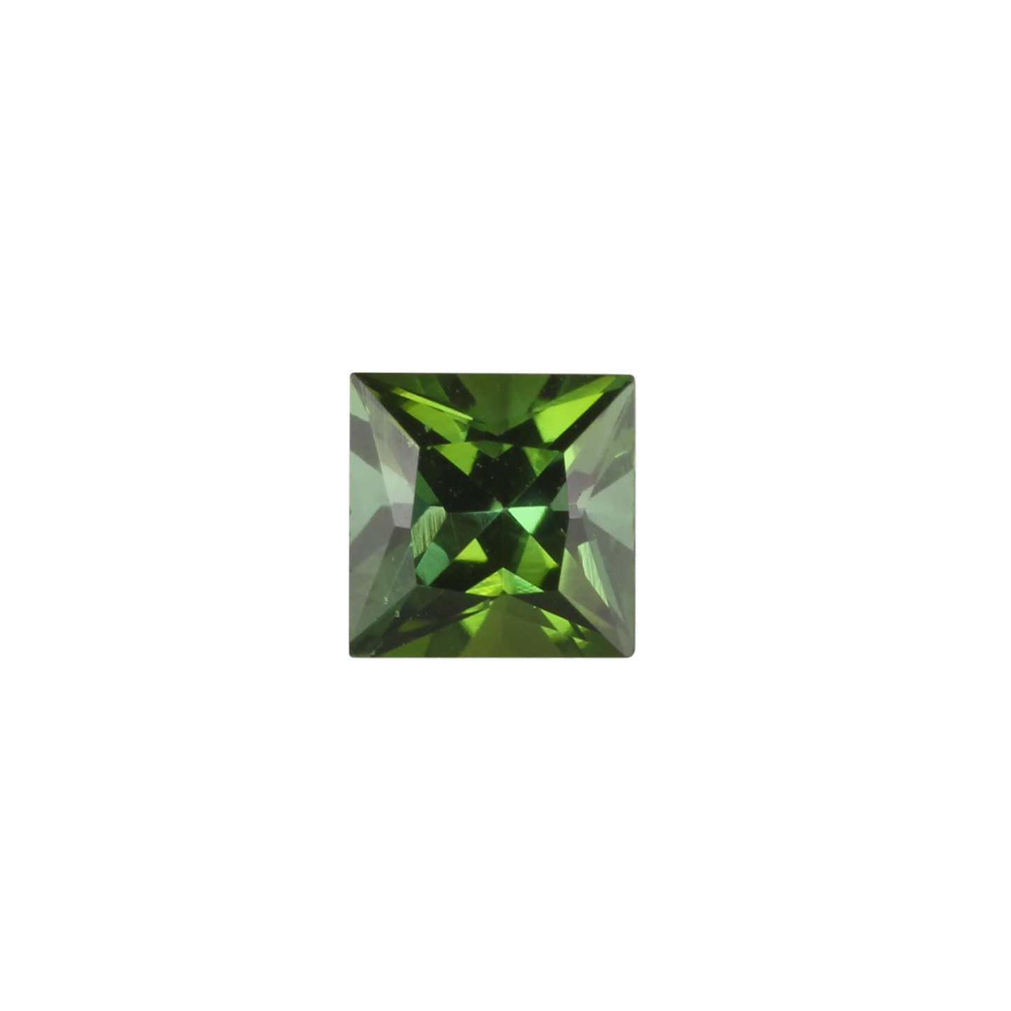 5mm Princess Cut Mint Green Tourmaline