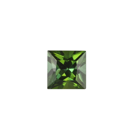5mm Princess Cut Mint Green Tourmaline
