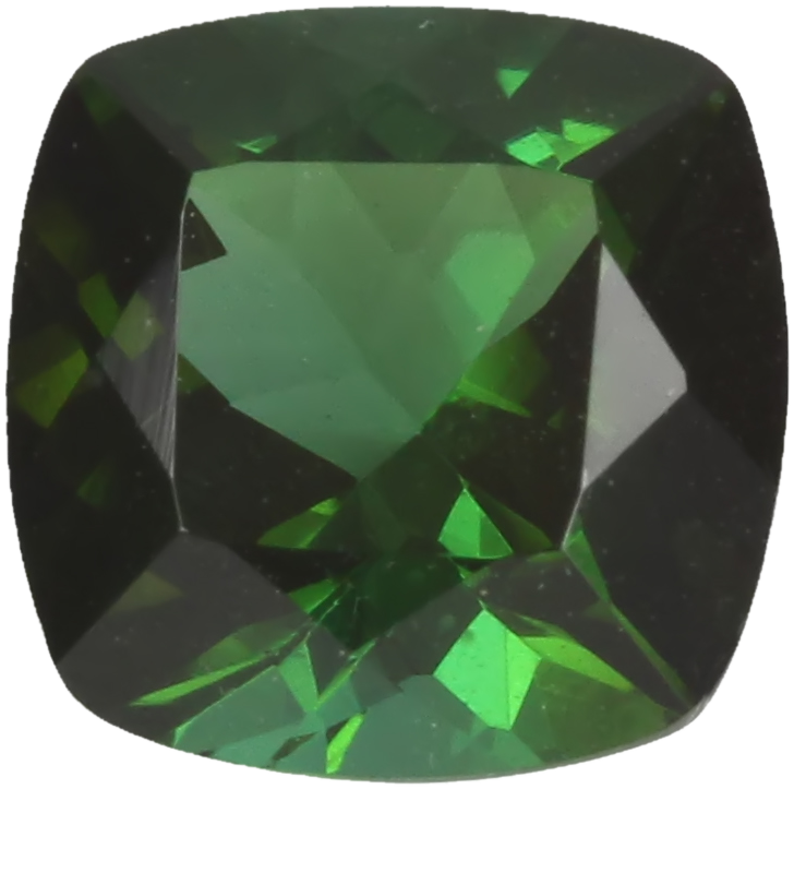 7mm Cushion Deep Green Tourmaline