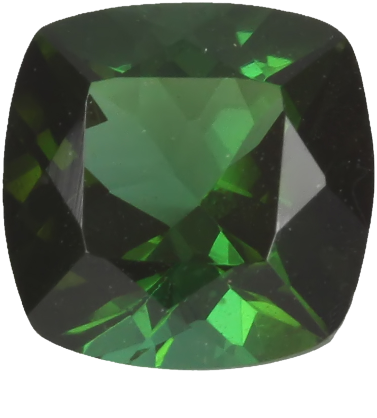 7mm Cushion Deep Green Tourmaline